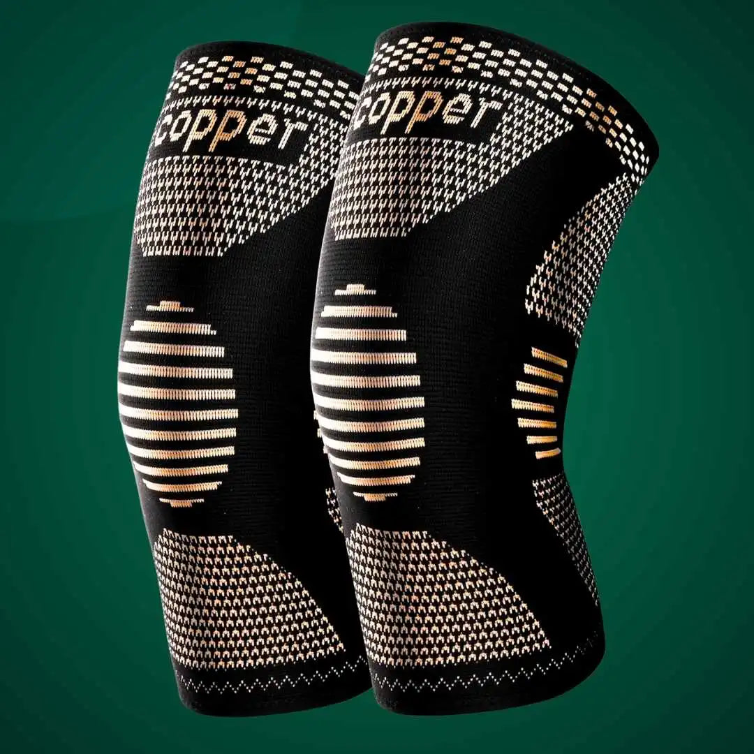 FlexiKnee rézszálas térdrögzítő térdfájdalom enyhítésére és stabilizálására, ízületi gyulladás és sérülések kezeléséhez