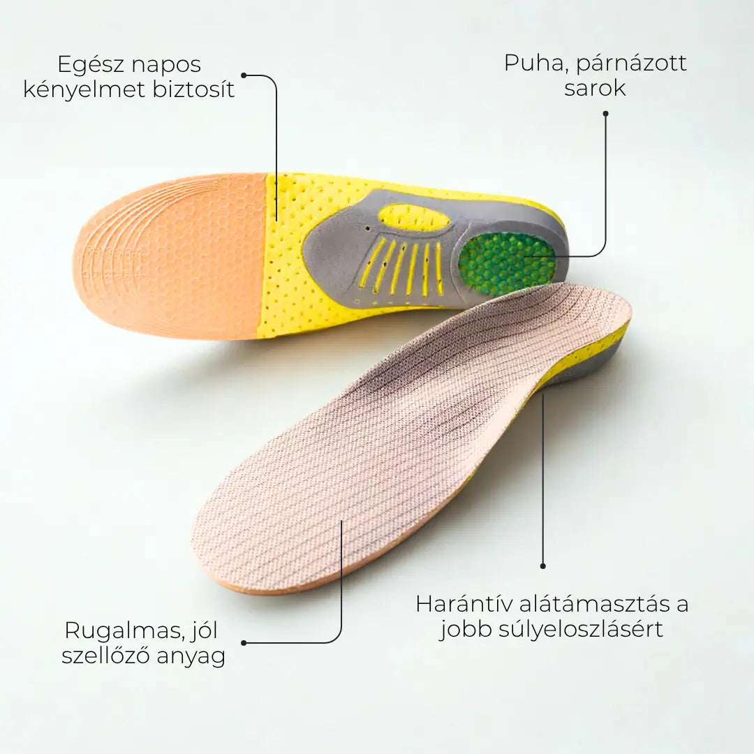 Ortoped talpbetét lúdtalp sarkantyú talpi bőnye gyulladás kezelésére.